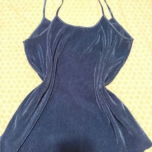 H&M Blue Asymmetrical Fitted Camisole